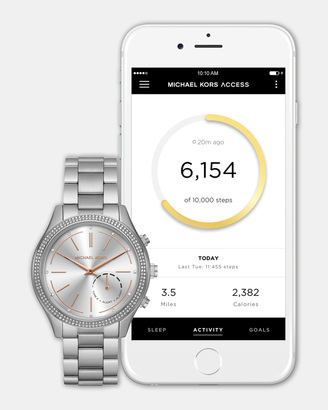 Michael Kors Hybrid Smartwatch Slim Runway Silver Tone