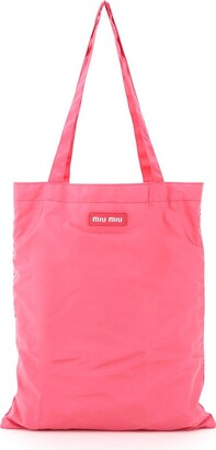 Miu Miu Matelassé Tweed Hobo Bag in Pink