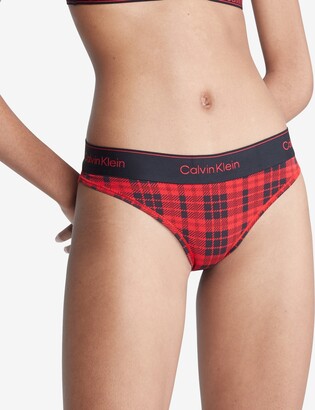 Calvin Klein Women's Motive Cotton Multipack Thong Panty