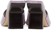 Thumbnail for your product : BY FAR Purple Croc Liliana Mules
