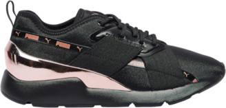 puma shoes pink and gold