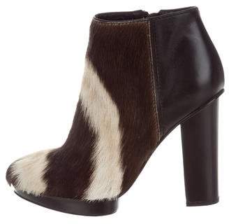 Devi Kroell Ponyhair Printed Ankle Boots