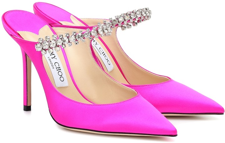 Pink Satin Heels | Shop the world's largest collection of fashion |  ShopStyle
