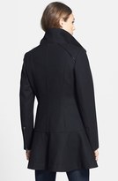 Thumbnail for your product : GUESS Skirted Wool Blend Coat