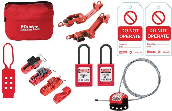 Master Lock General Maintaince Lockout / Tagout Kit 15-Piece ...