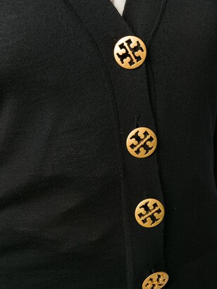 Tory Burch Logo Buttoned Cardigan