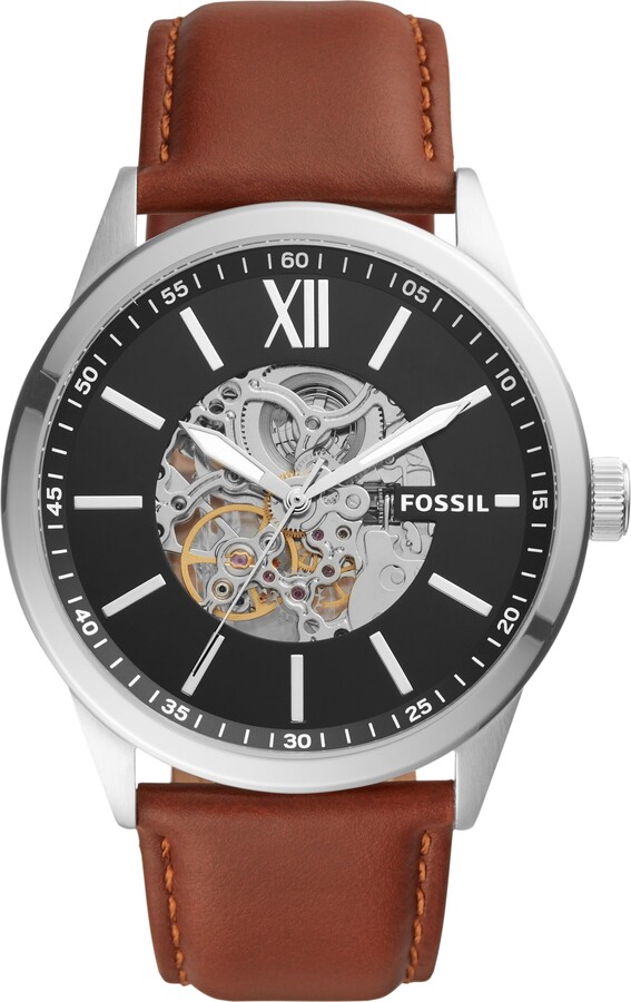Fossil Men's Flynn Automatic, Stainless Steel Watch - ShopStyle