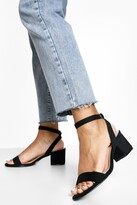 Thumbnail for your product : boohoo Low Block Barely There Heels