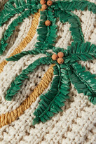 Thumbnail for your product : Alanui White Sand Island Embroidered Crocheted Cotton And Linen-blend Tote - Neutrals