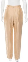 Thumbnail for your product : Hermes Silk High-Rise Pants
