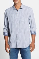 Thumbnail for your product : Tommy Bahama 'Stripe & Plaid' Island Modern Fit Long Sleeve Sport Shirt