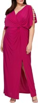 Thumbnail for your product : Alex Evenings Embellished Sleeve Knot Front Gown