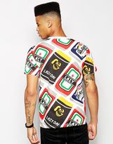 Thumbnail for your product : Lazy Oaf T-Shirt in Beer Can Print