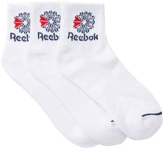 Reebok Classic Quarter Crew Socks - Pack of 3