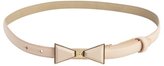 Thumbnail for your product : Vince Camuto peach leather bow buckle skinny belt