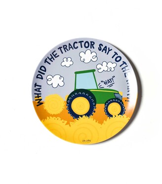 Coton Colors by Laura Johnson On The Farm Tractor Melamine Dinner Plate