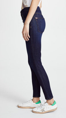 Alice + Olivia High Rise Exposed Button Jeans