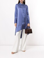 Thumbnail for your product : Giorgio Armani Mulberry Silk High Low Shirt