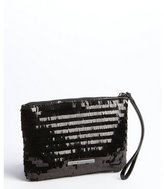 Thumbnail for your product : BCBGeneration black sequin fringe 'Petra' wristlet bag