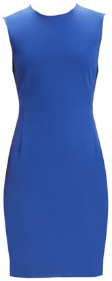 blue sheath cocktail dress