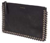 Thumbnail for your product : Zimmermann Grommet-Embellished Leather Clutch