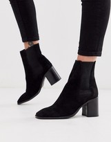 asos design aura suede chelsea ankle boots