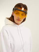 Thumbnail for your product : Christian Dior Eyewear - Diorclub1 Tinted Visor - Womens - Yellow