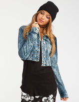 Thumbnail for your product : ALMOST FAMOUS Womens Knit Denim Jacket