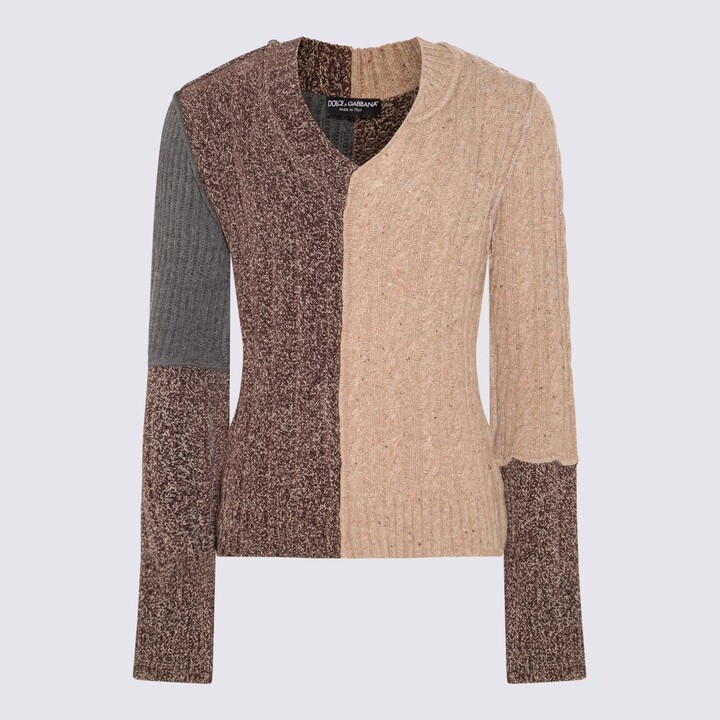 Dolce & Gabbana Multicolor Wool Knitwear - ShopStyle V-Neck Sweaters