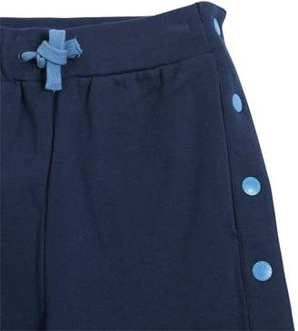 Stella McCartney Kids Cotton Sweat Shorts W/ Snap Buttons