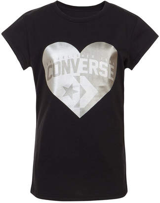Converse Big Girls Heart Logo T-Shirt
