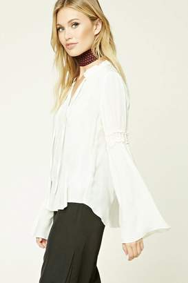 Forever 21 Contemporary Trumpet Sleeve Top
