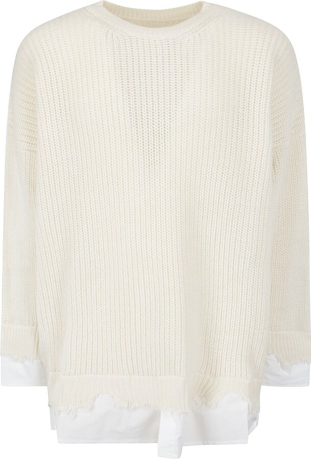 MM6 MAISON MARGIELA Distressed Knitted Jumper
