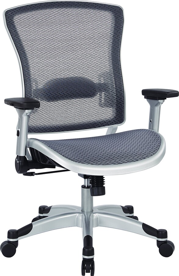 Space Seating 317 Series Executive Light Air Grid Office Chair with Breathable Mesh Back