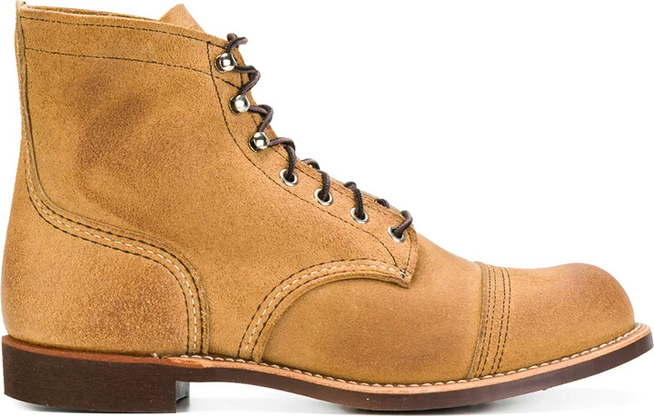 Red Wing Shoes Camel suede Iron Ranger desert boots