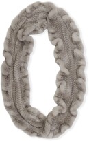 Thumbnail for your product : Gorski Mink Fur Knit Infinity Scarf