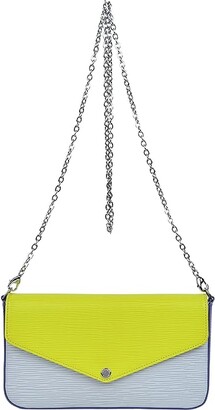 Zappos PreLoved Louis Vuitton Felicie Pochette Crossbody (Acid Yellow/Sky  Blue/Purple) Cross Body Handbags - ShopStyle Shoulder Bags