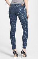 Thumbnail for your product : Paige Denim 'Edgemont' Zip Detail Bleach Splatter Skinny Jeans (Corrosion)
