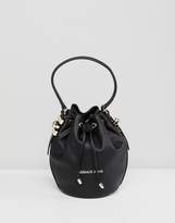 Versace Jeans Mini Bucket Bag With Gold Studding