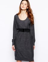 Thumbnail for your product : Sonia Rykiel Sonia by Dress in Wool with Elastic Belt