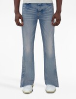 Thumbnail for your product : Amiri Crystal-Embellished Flared Jeans
