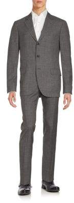 Brunello Cucinelli Two-Piece Wool-&-Silk Blend Suit