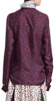 Thumbnail for your product : Calvin Klein Printed Silk Blouse