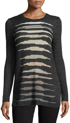 Nic+Zoe Firelight Long Lightweight Sweater Top, Plus Size