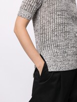 Thumbnail for your product : Proenza Schouler White Label Knitted Short-Sleeve Polo Top