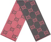 Thumbnail for your product : Gucci GG jacquard wool silk scarf
