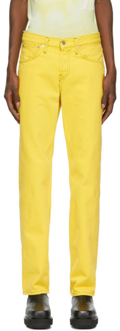 mustard yellow jeans mens