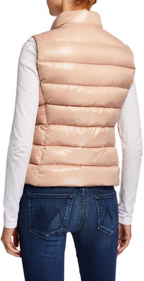 Moncler Ghany Shiny Quilted Puffer Vest