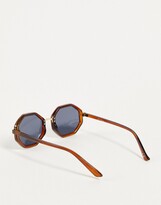 Thumbnail for your product : Jeepers Peepers hexagonal lens sunglasses