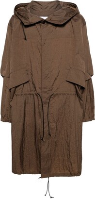 SAGE NATION Crinkled Hooded Parka Coat - ShopStyle